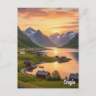 Cartão Postal Senja Norway Viagem