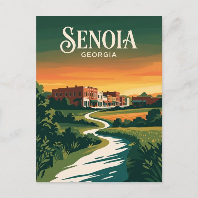 Cartão Postal Senoia EUA (Frente)
