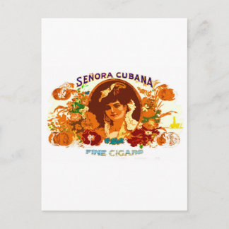 CARTÃO POSTAL SENORA CUBANA