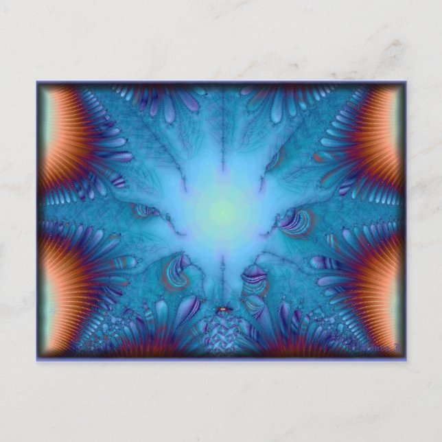 Cartão Postal Sensação de azul (Frente)