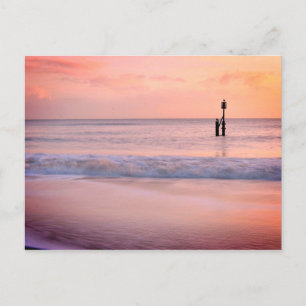 Cartão Postal Sensação de sol cêntrica na praia de Southwold