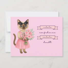 Cartão Postal Sensibilização do Cancer da Mama em outubro vestim