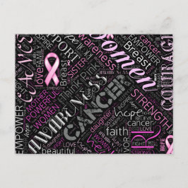 Cartão Postal Sensibilização para o Cancer de mama Cloud ID261