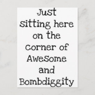 Cartão Postal Sentado aqui
