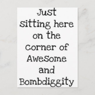 Cartão Postal Sentado aqui