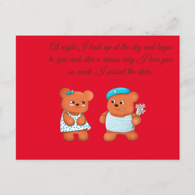 Cartão Postal sente saudades (Frente)