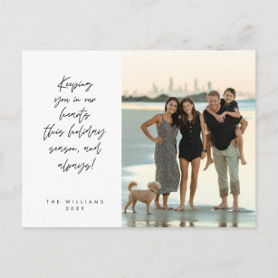 Cartão Postal Sentimental, Feliz Natal, Foto da Família