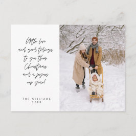 Cartão Postal Sentimental, Feliz Natal, Foto da Família