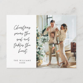 Cartão Postal Sentimental, Feliz Natal, Foto da Família