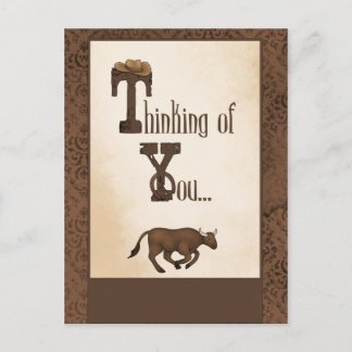 Cartão postal Sentimental Ocidental