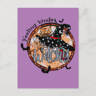 Cartão Postal Sentir-Se Testemunha - Chapéu das Bruxas do Hallow