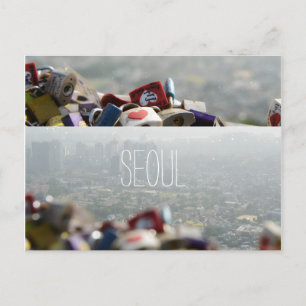 Cartão Postal Seoul Love Locks