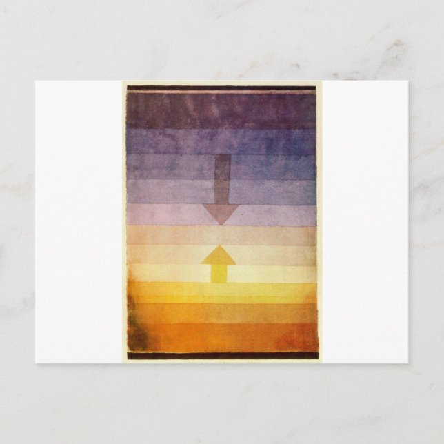 Cartão Postal Separação à noite de Paul Klee (Frente)
