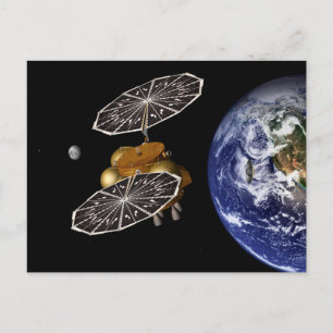 Cartão Postal Separação Do Veículo De Entrada Numa Missão Marte.