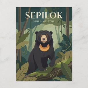Cartão Postal Sepilok Malásia