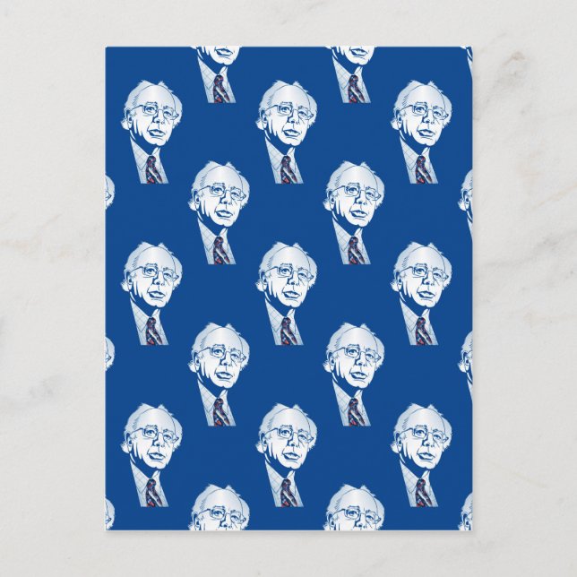 Cartão Postal sequin bernie sanders (Frente)