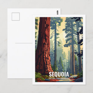 Cartão Postal Sequoia National Park California USA