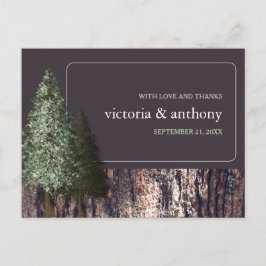 Cartão Postal Sequoias e Latidos, Casamento Russo Obrigado