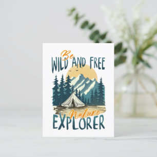 Cartão Postal Ser Selvagem E Livre - Aventura Natural