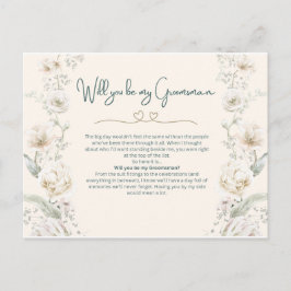 Cartão Postal Serão os meus Padrinhos de casamento - Proposta