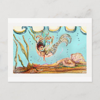 Cartão Postal Sereia
