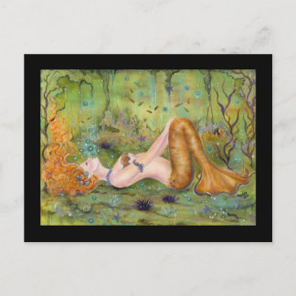 Cartão Postal Sereia Adrift por Renee