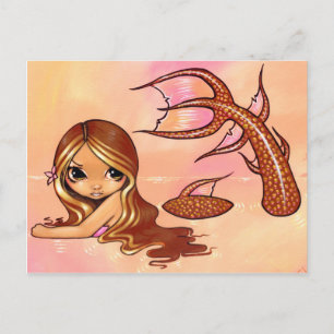 Cartão Postal "Sereia Bronzeada"