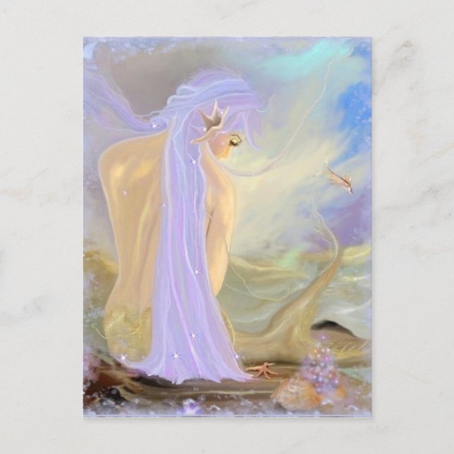 Cartão Postal Sereia Roxa (Frente)