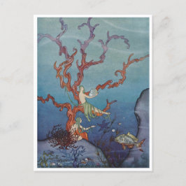 Cartão Postal Sereias Vintage Pós-Cartão Das Ninfas Marítimas