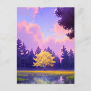 Cartão Postal Serenade ouro