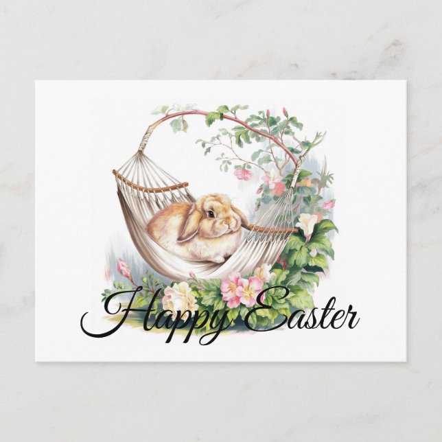Cartão Postal Serene Bunny Retreat (Frente)