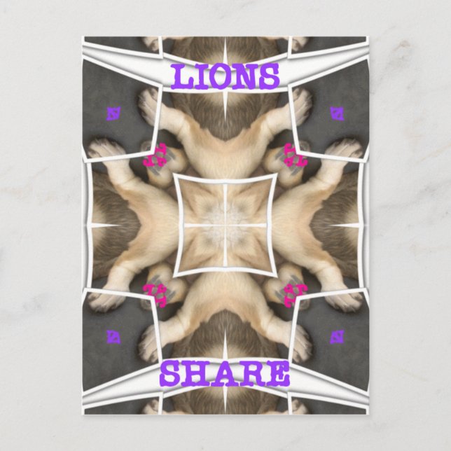 Cartão Postal Serengeti Splendor: Oculto de Animais Vibrantes (Frente)