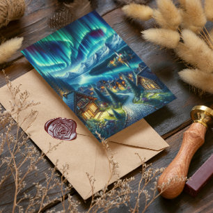 Cartão Postal Serenidade da Solidão: Cabina Em Meio A Florestas 