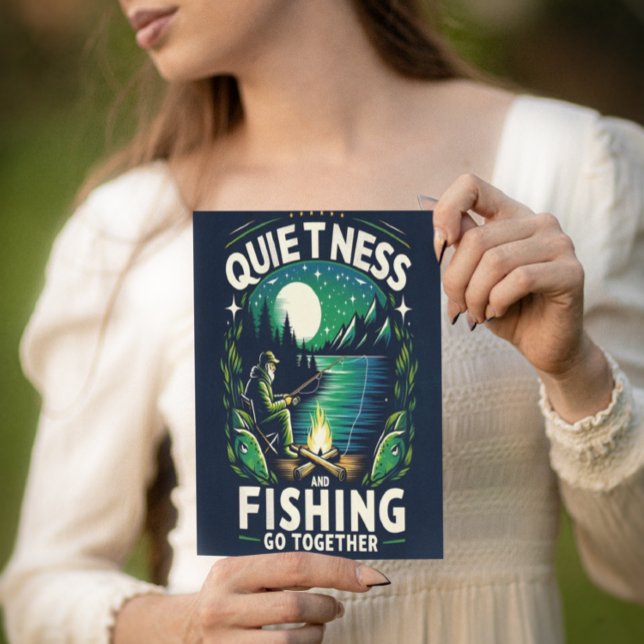 Cartão Postal Serenidade de pesca noturna (Criador carregado)