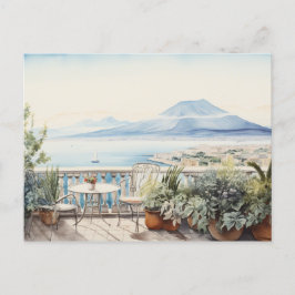 Cartão Postal Serenidade Napoli: Impressões Digitais De Arte Por