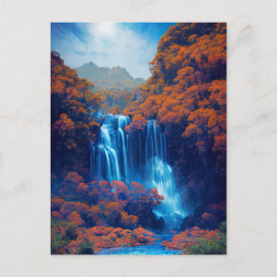 Cartão Postal Serenidade nas Sombras do Azure