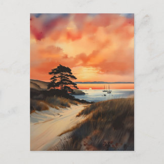 Cartão Postal Serenidade nascente na Baía de Buzzard