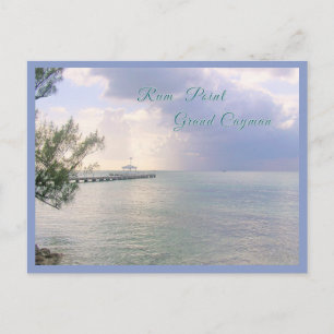 Cartão Postal "Serenidade no Pier Rum Point, Grand Cayman"