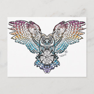 Cartão Postal Serenity Owl