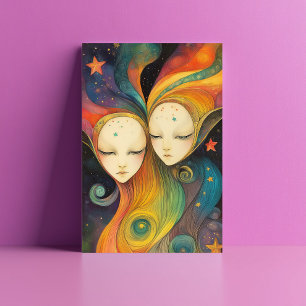 Cartão Postal Seres de Energia Extragaláctica Entidades de Luz E