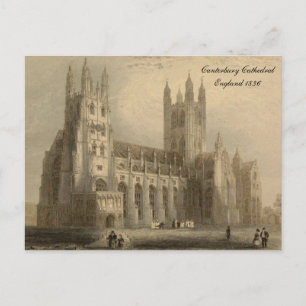 Cartão Postal Série Cathedrals of England: Canterbury 1836