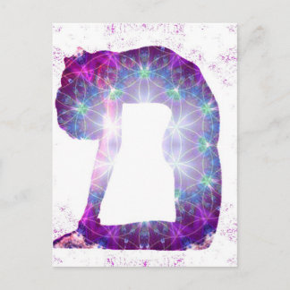 Cartão Postal Série da pose da deusa da ioga