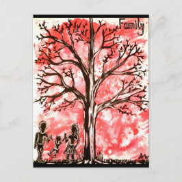Cartão Postal Série de Árvores: Família