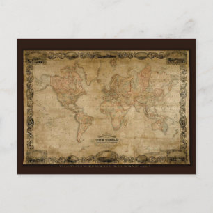 Cartão Postal Série de Mapas Antigos