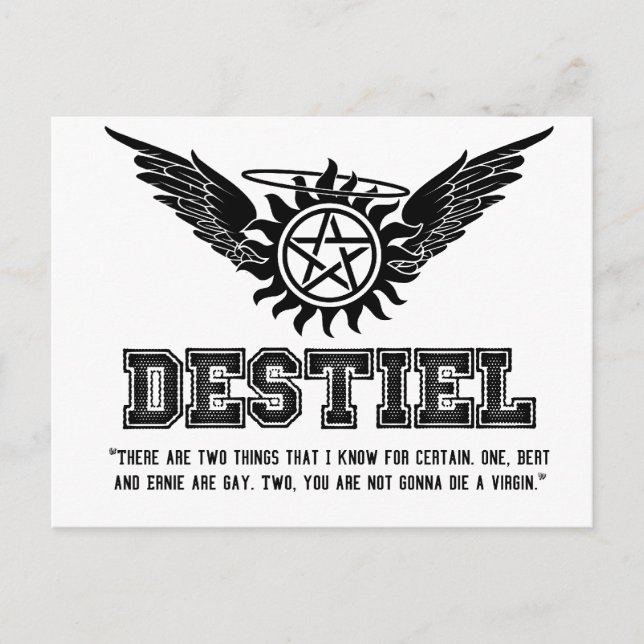 Cartão Postal Série Destiel Cote - #10 (Frente)