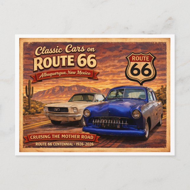 Cartão Postal Série do Centenário da Rota 66 (4 de 6) (Frente)
