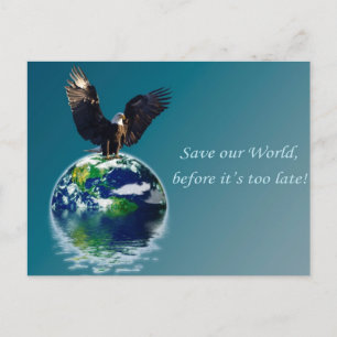 Cartão Postal Série Eagle Earth Day