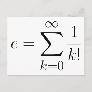Cartão Postal Série numérica de Euler