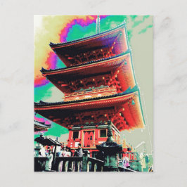 Cartão Postal Série Pagoda Japão