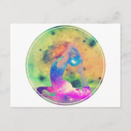 Cartão Postal Série Universe King Pigeon Yoga